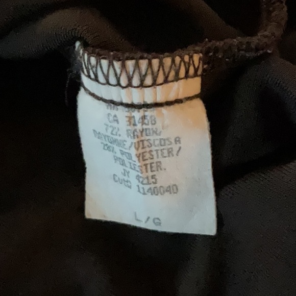 BCBGMaxAzria Dark Brown V-Neck Button-Down Shirt/cardigan - Picture 5 of 5